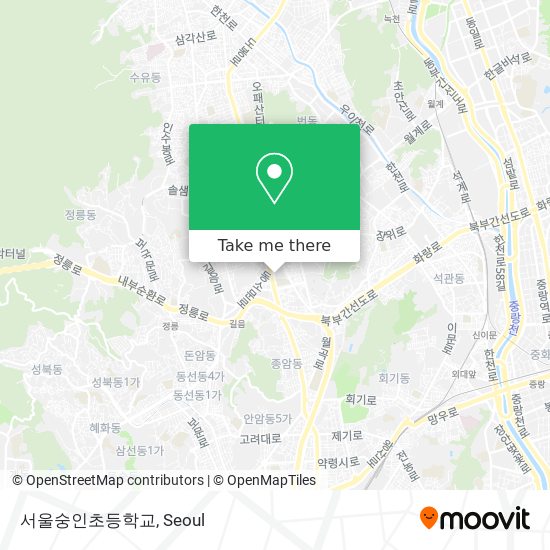 서울숭인초등학교 map