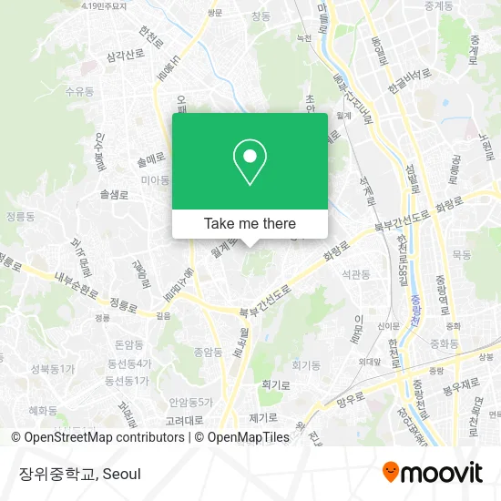 장위중학교 map