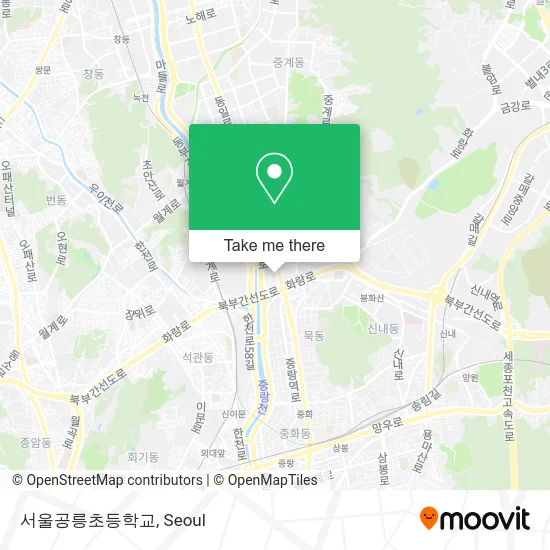 서울공릉초등학교 map