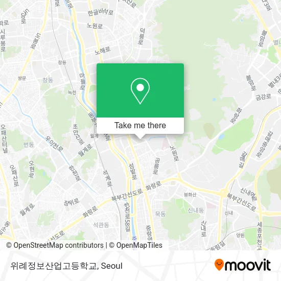 위례정보산업고등학교 map