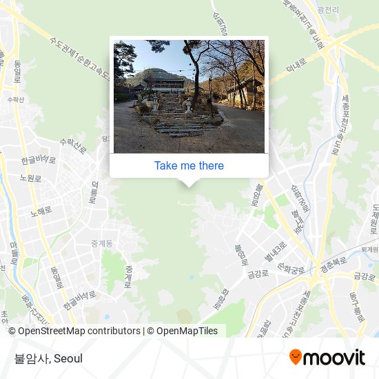 불암사 map