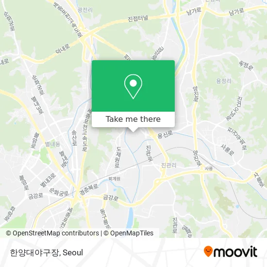 한양대야구장 map