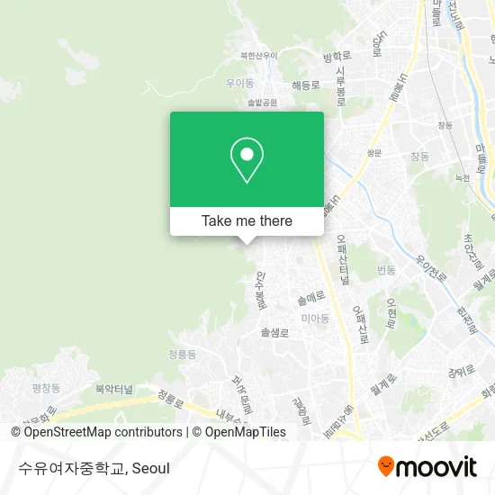수유여자중학교 map