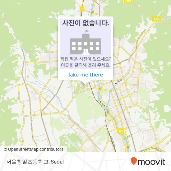 서울창일초등학교 map