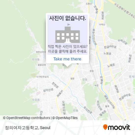 정의여자고등학교 map