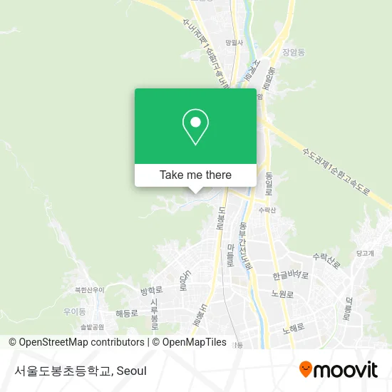 서울도봉초등학교 map