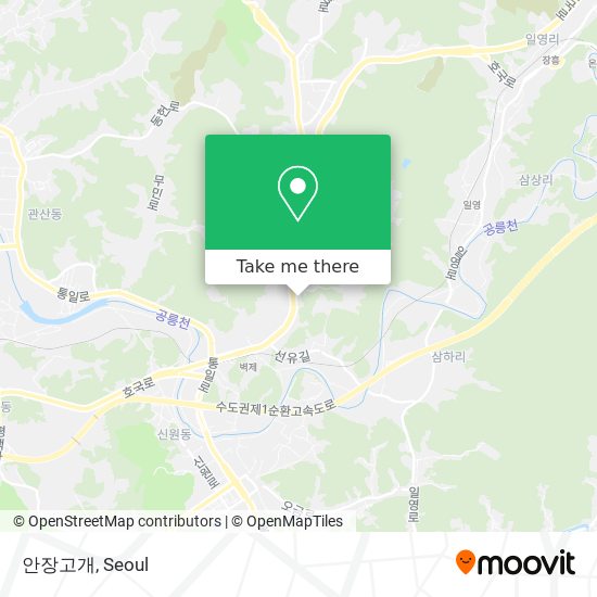 안장고개 map