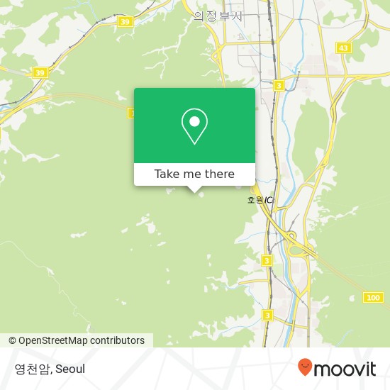 영천암 map