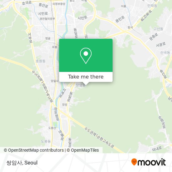 쌍암사 map