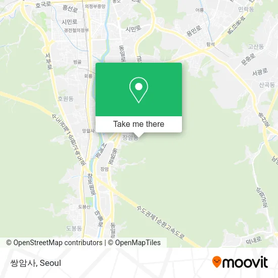 쌍암사 map