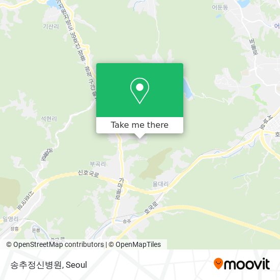 송추정신병원 map