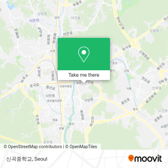 신곡중학교 map