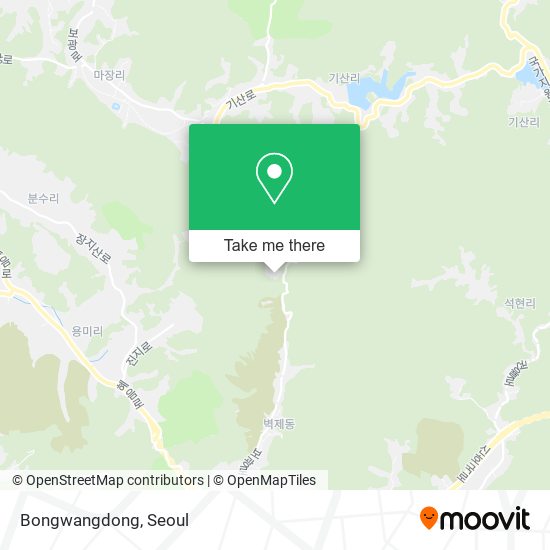 Bongwangdong map