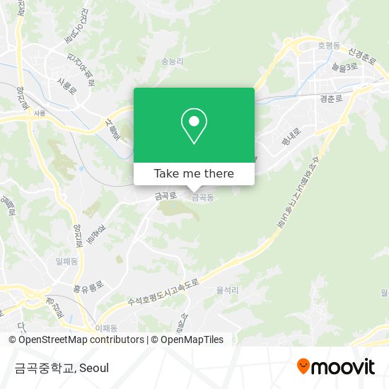 금곡중학교 map