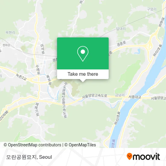 모란공원묘지 map