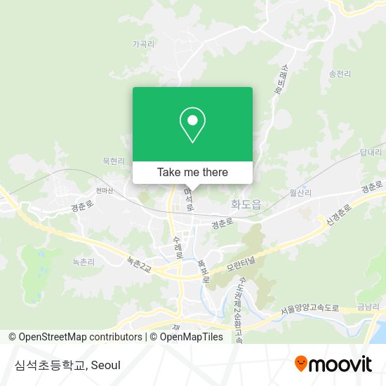 심석초등학교 map