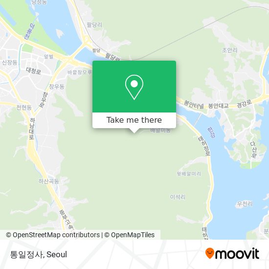 통일정사 map