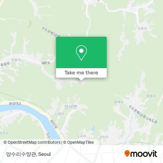 양수리수양관 map