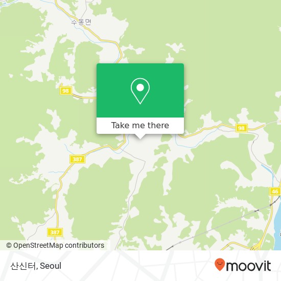 산신터 map