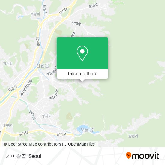 가마솥골 map