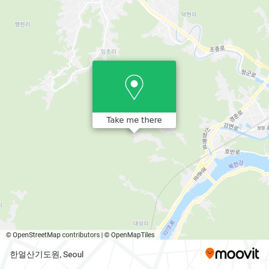 한얼산기도원 map
