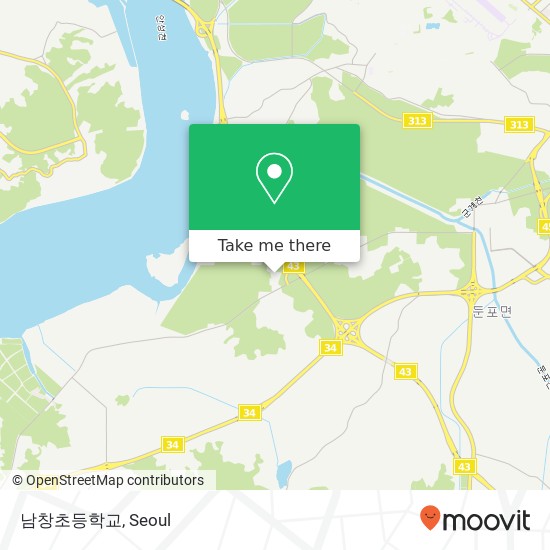 남창초등학교 map