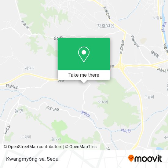 Kwangmyŏng-sa map
