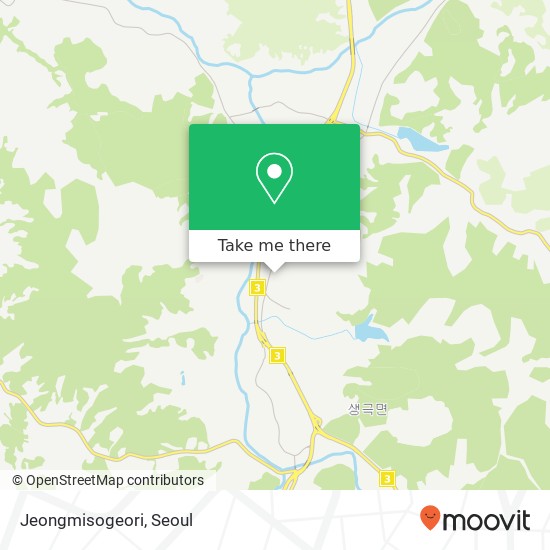 Jeongmisogeori map