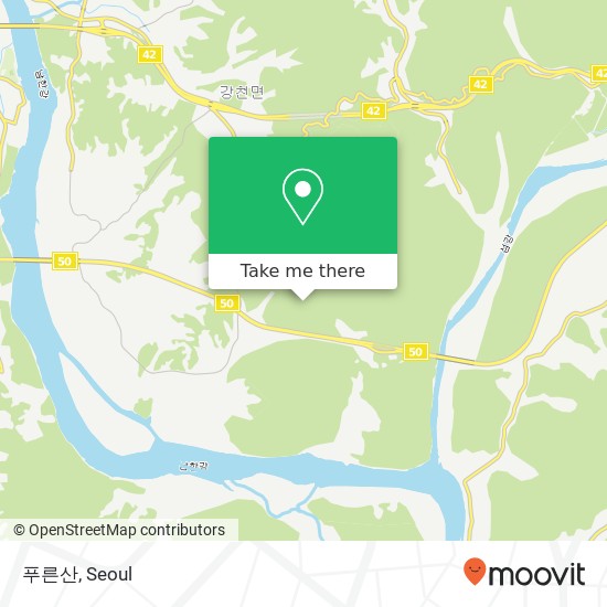 푸른산 map