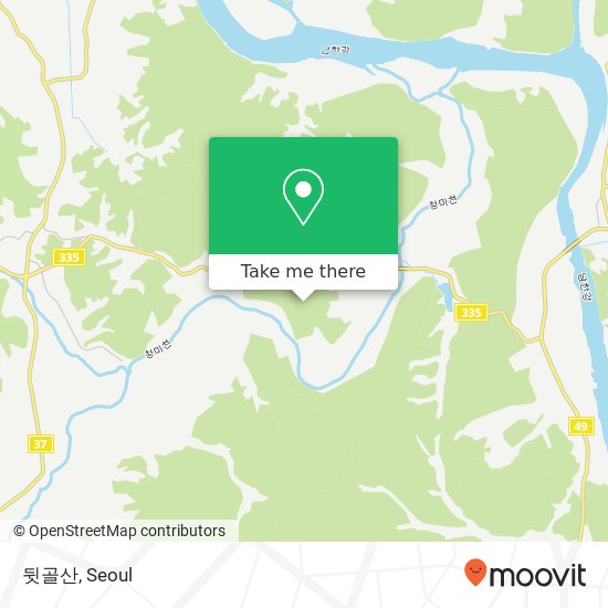 뒷골산 map