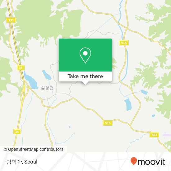 범벅산 map