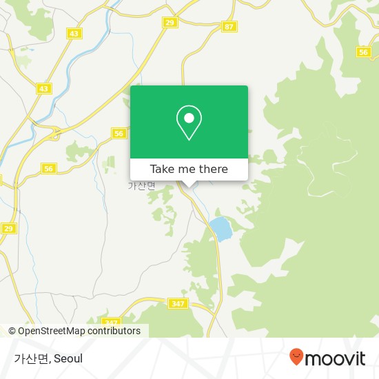 가산면 map