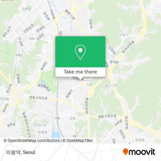 의왕역 map
