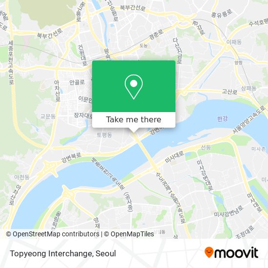 Topyeong Interchange map