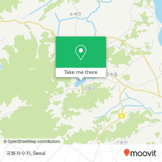 국화저수지 map