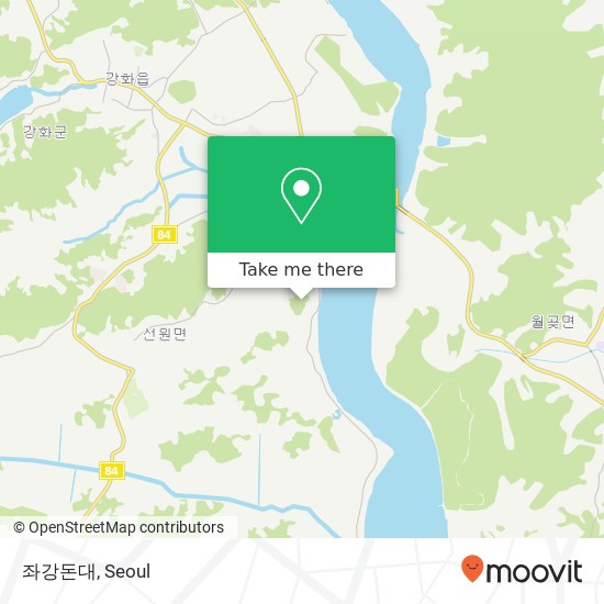 좌강돈대 map