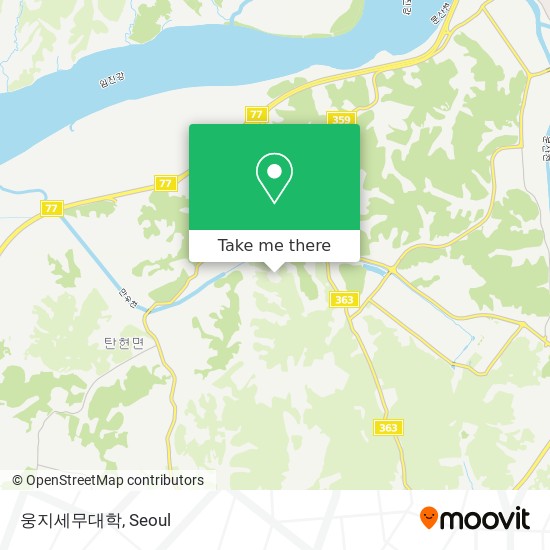 웅지세무대학 map