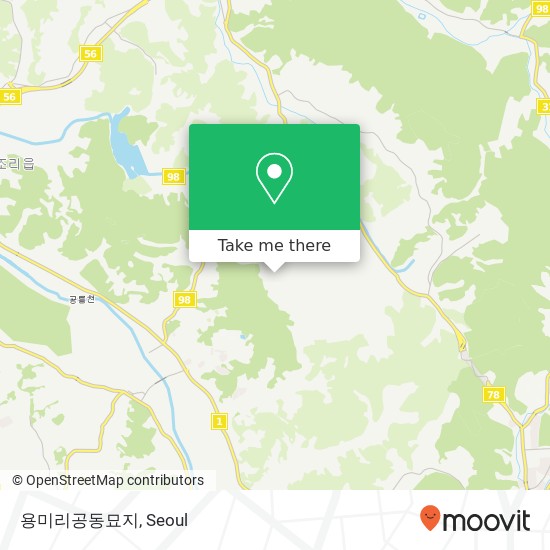 용미리공동묘지 map