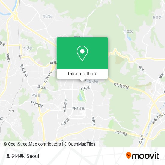 회천4동 map