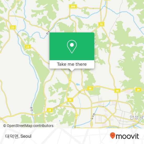 대덕면 map