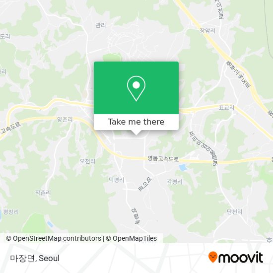 마장면 map