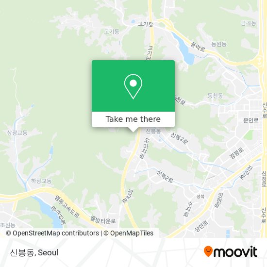 신봉동 map