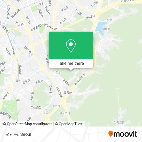 오전동 map