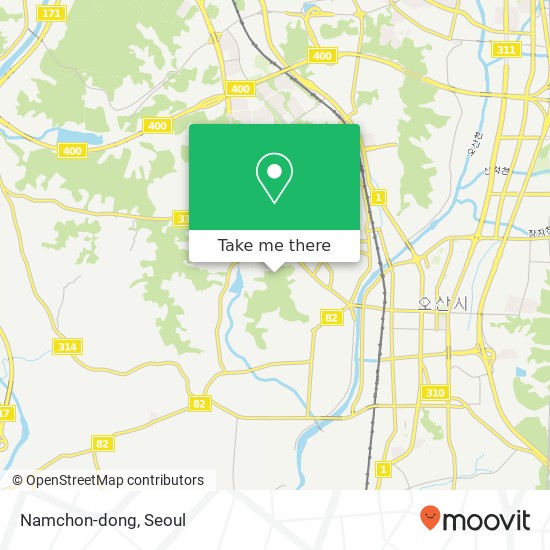 Namchon-dong map