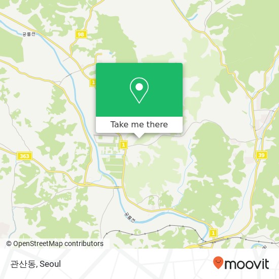 관산동 map