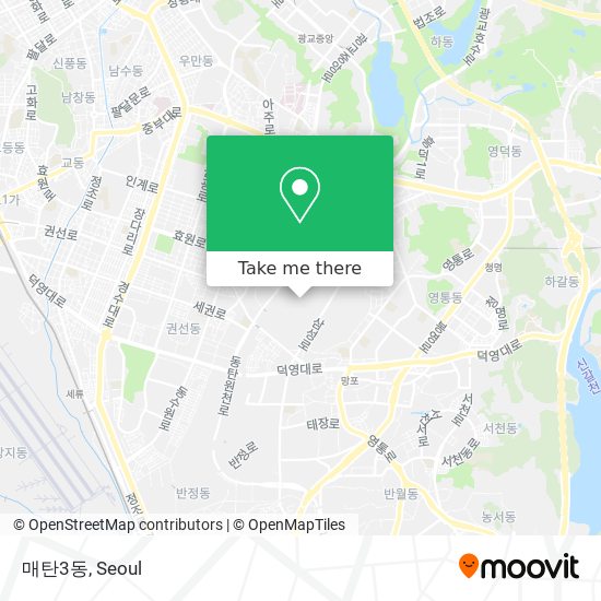 매탄3동 map