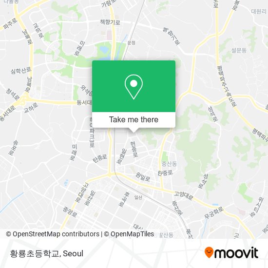 황룡초등학교 map