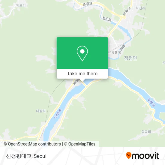 신청평대교 map