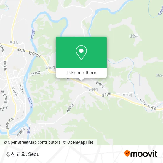 청산교회 map