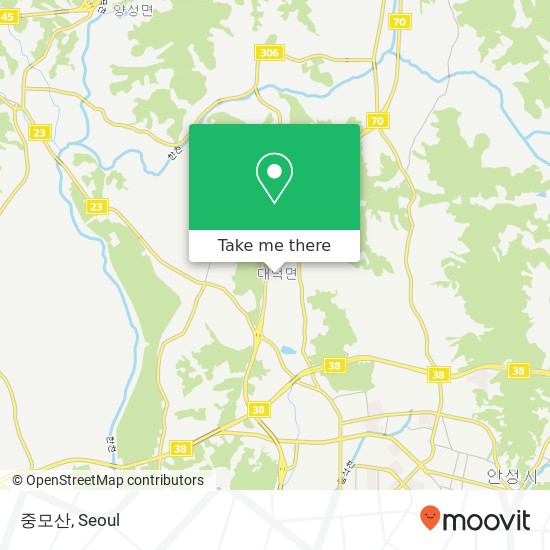 중모산 map